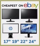 19" 22" 24" 27" PC MONITOR VGA / HDMI | FLAT SCREEN / FRAMELESS Monitor + Cables